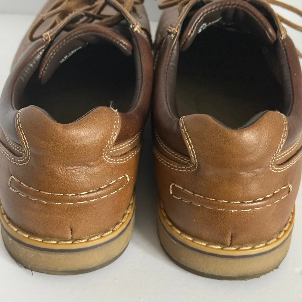 IZOD Men's Lewis Memory Foam Oxford Shoes Brown Size 10M